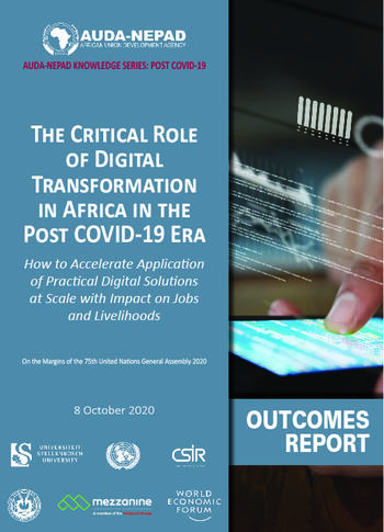 nepad knowledge series digital publication auda outcomes critical role report transformation covid africa